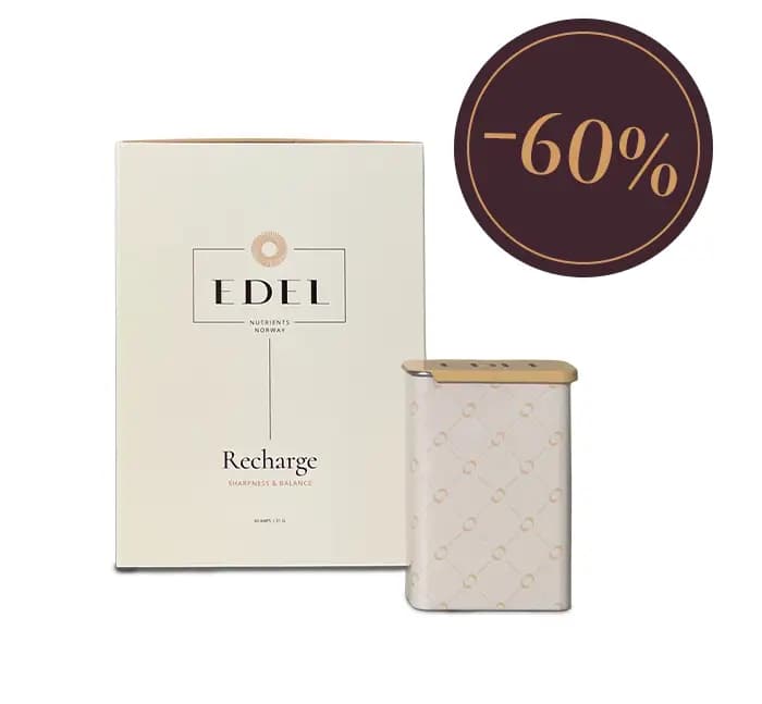 Edel Recharge tarjous 60% naisten ravintolisä